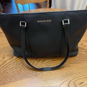 Michael Kors Black Leather Tote